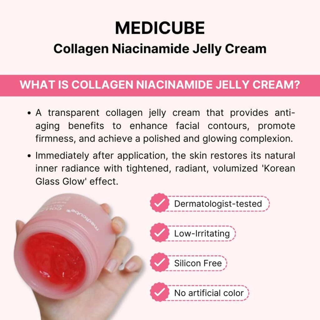 Medicube Collagen Jelly Cream – Crème Gelée Hydratante au Collagène, Texture Légère, 50ml