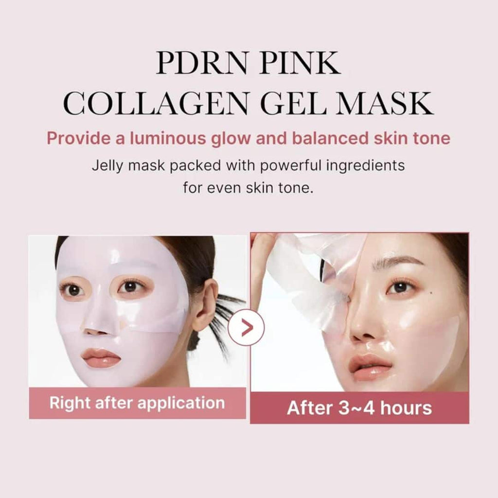Medicube Masque Gel Collagène Rose PDRN – Lot de 4 Masques Visage Hydratants et Régénérants