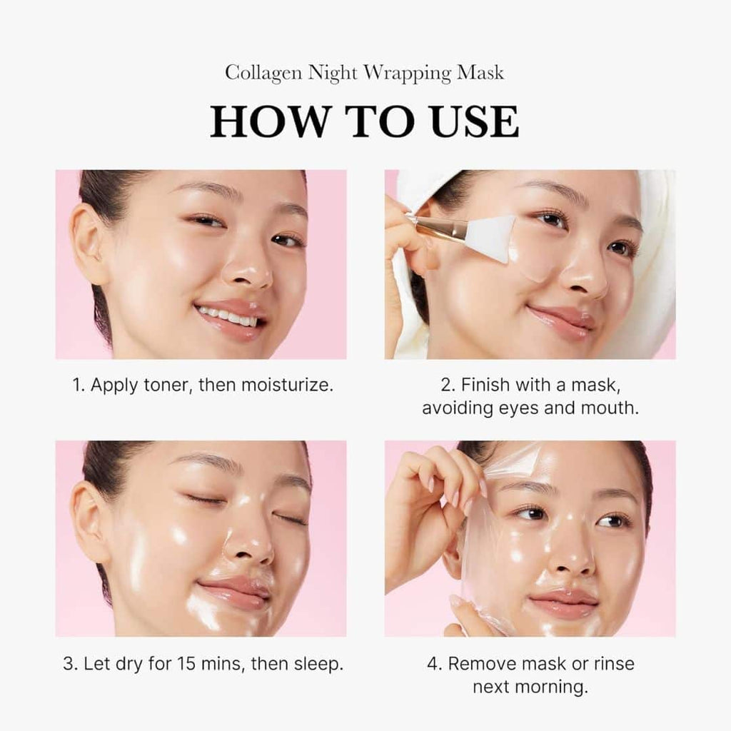 Medicube Masque Nuit au Collagène – Soin Enveloppant Hydratant et Repulpant, 75ml