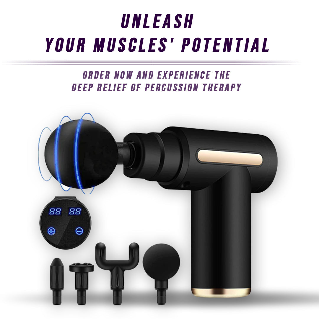 Pistolet de Massage Musculaire Électrique – Percussion Profonde Récupération Sportive